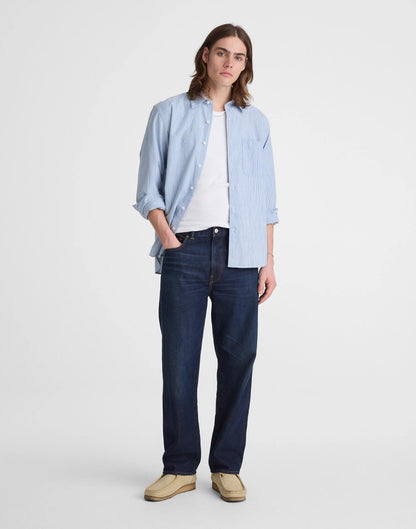 Madewell The Allday Shirt in Indigo Stripe