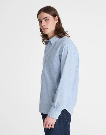 Madewell The Allday Shirt in Indigo Stripe