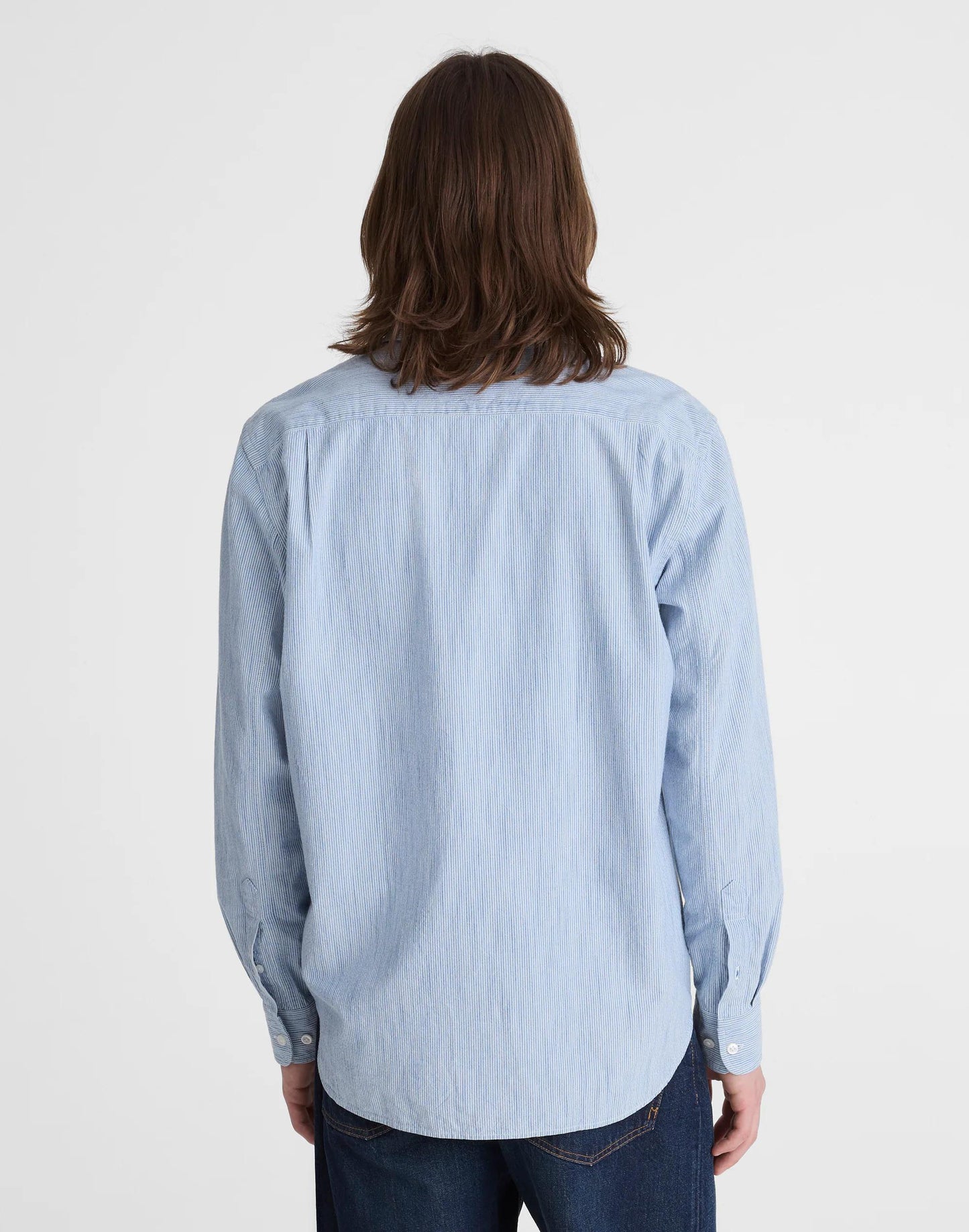 Madewell The Allday Shirt in Indigo Stripe