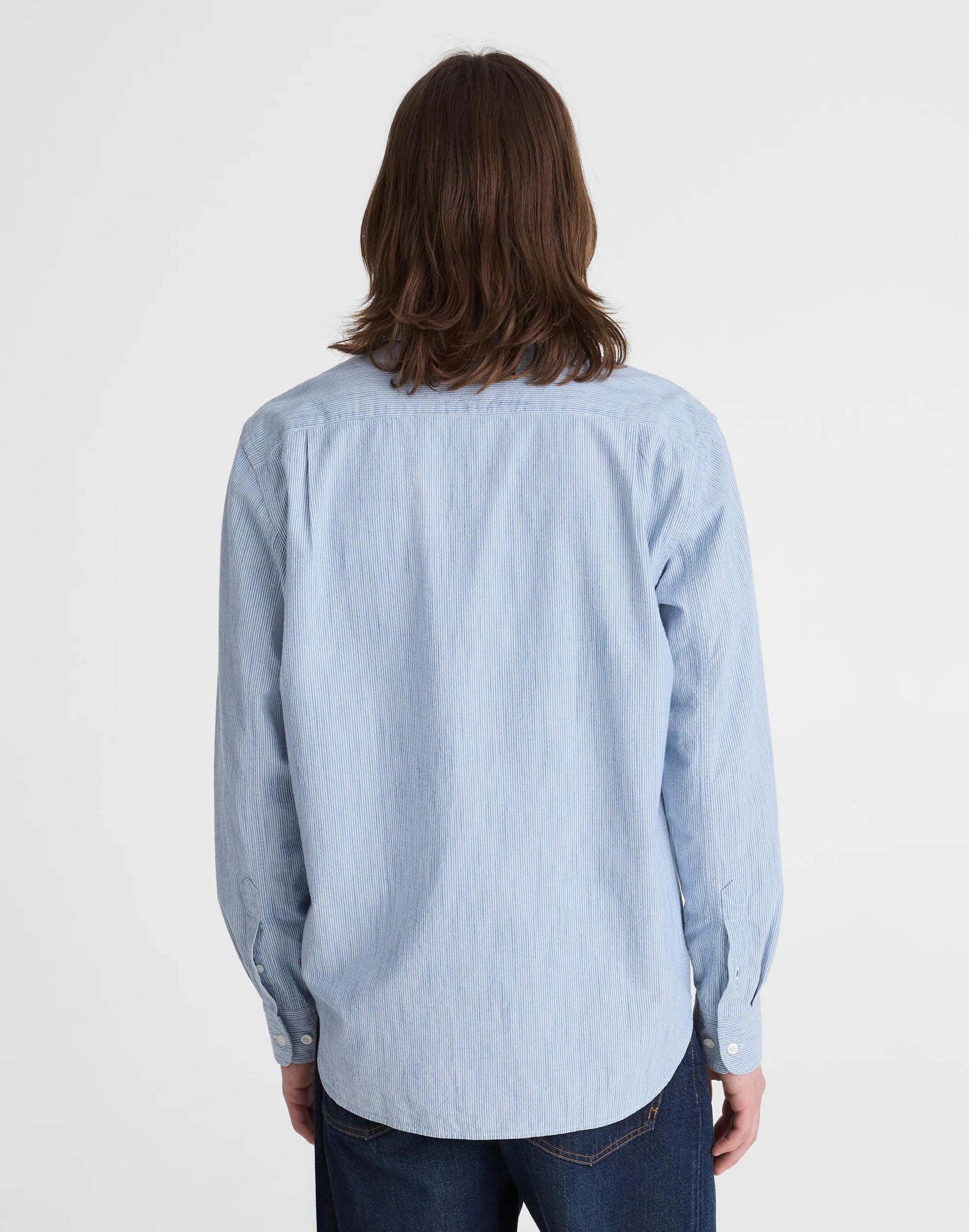 Madewell The Allday Shirt in Indigo Stripe