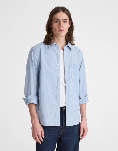 Madewell The Allday Shirt in Indigo Stripe