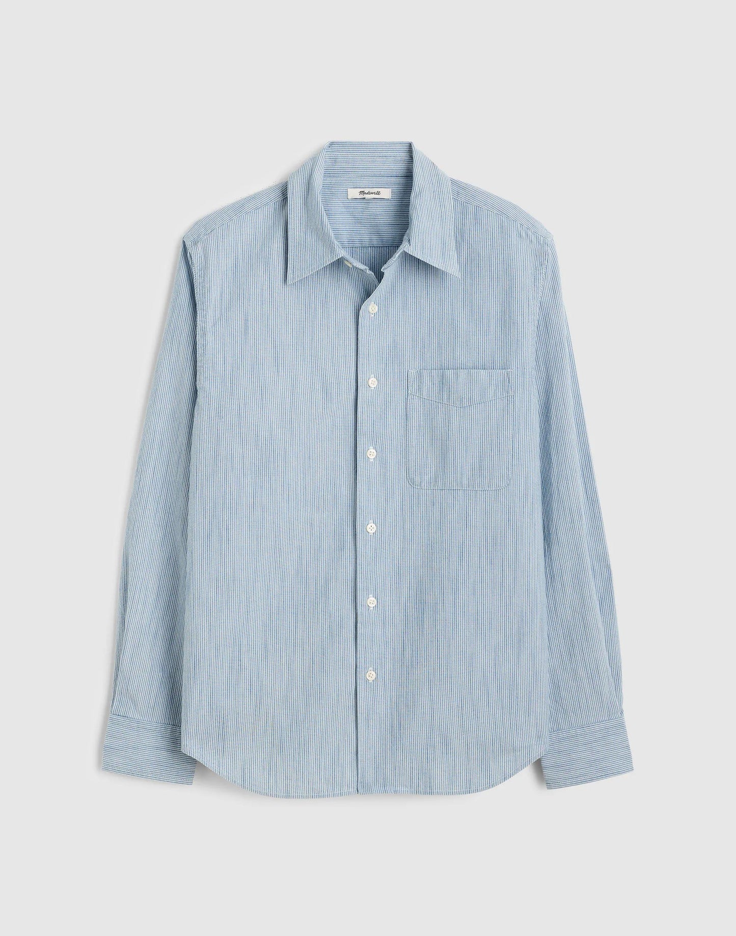 Madewell The Allday Shirt in Indigo Stripe