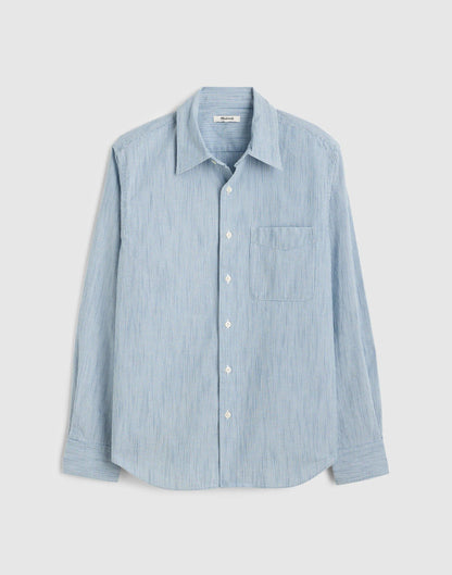Madewell The Allday Shirt in Indigo Stripe