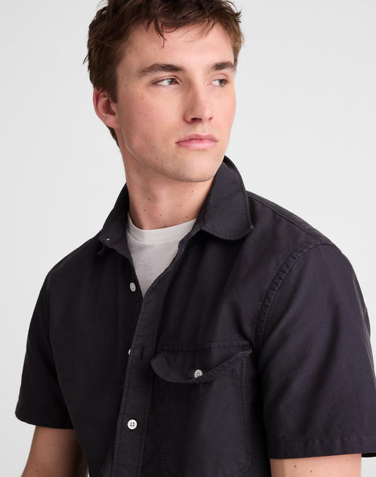 Madewell Short-Sleeve Single-Pocket Shirt in Allday Oxford