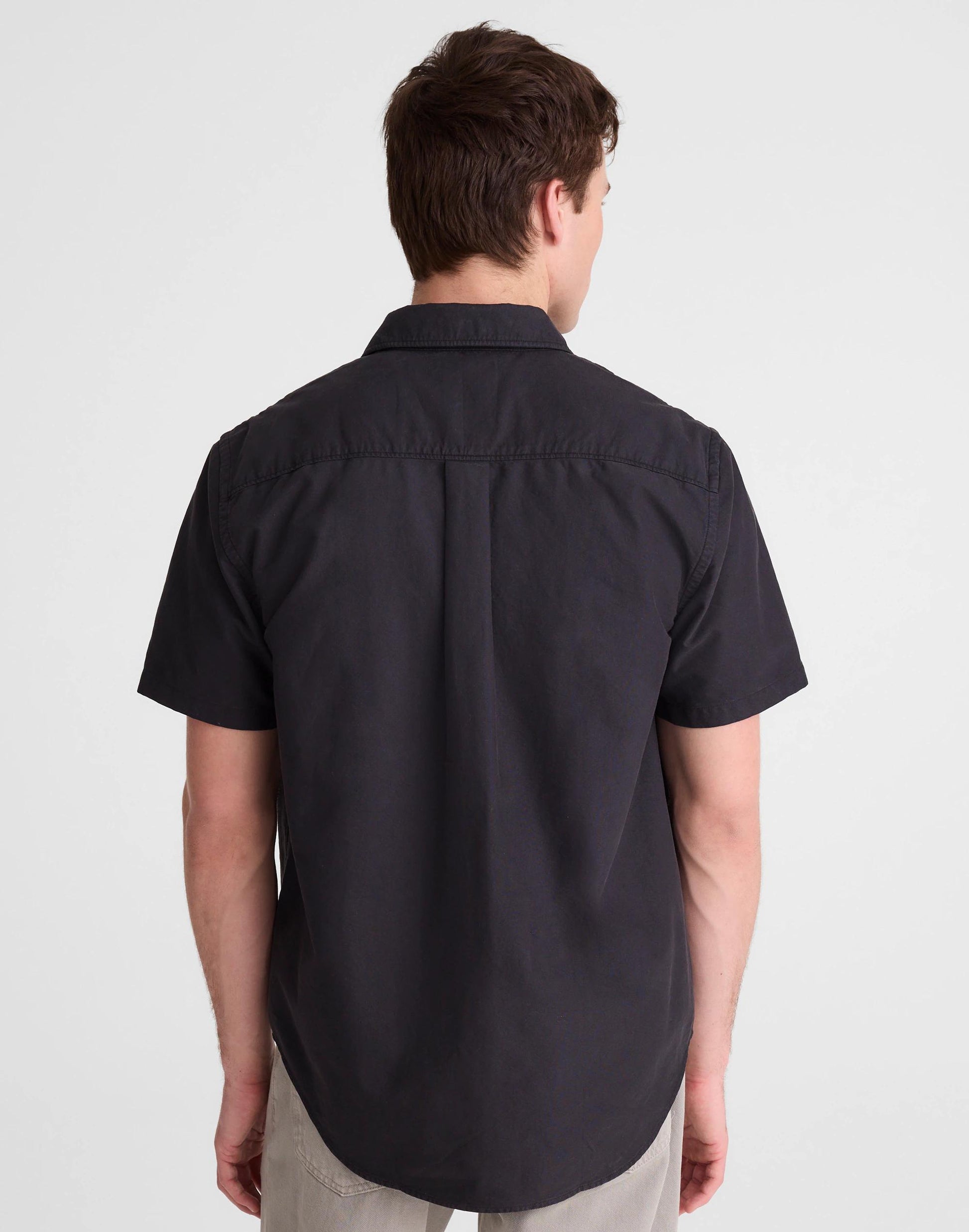 Madewell Short-Sleeve Single-Pocket Shirt in Allday Oxford