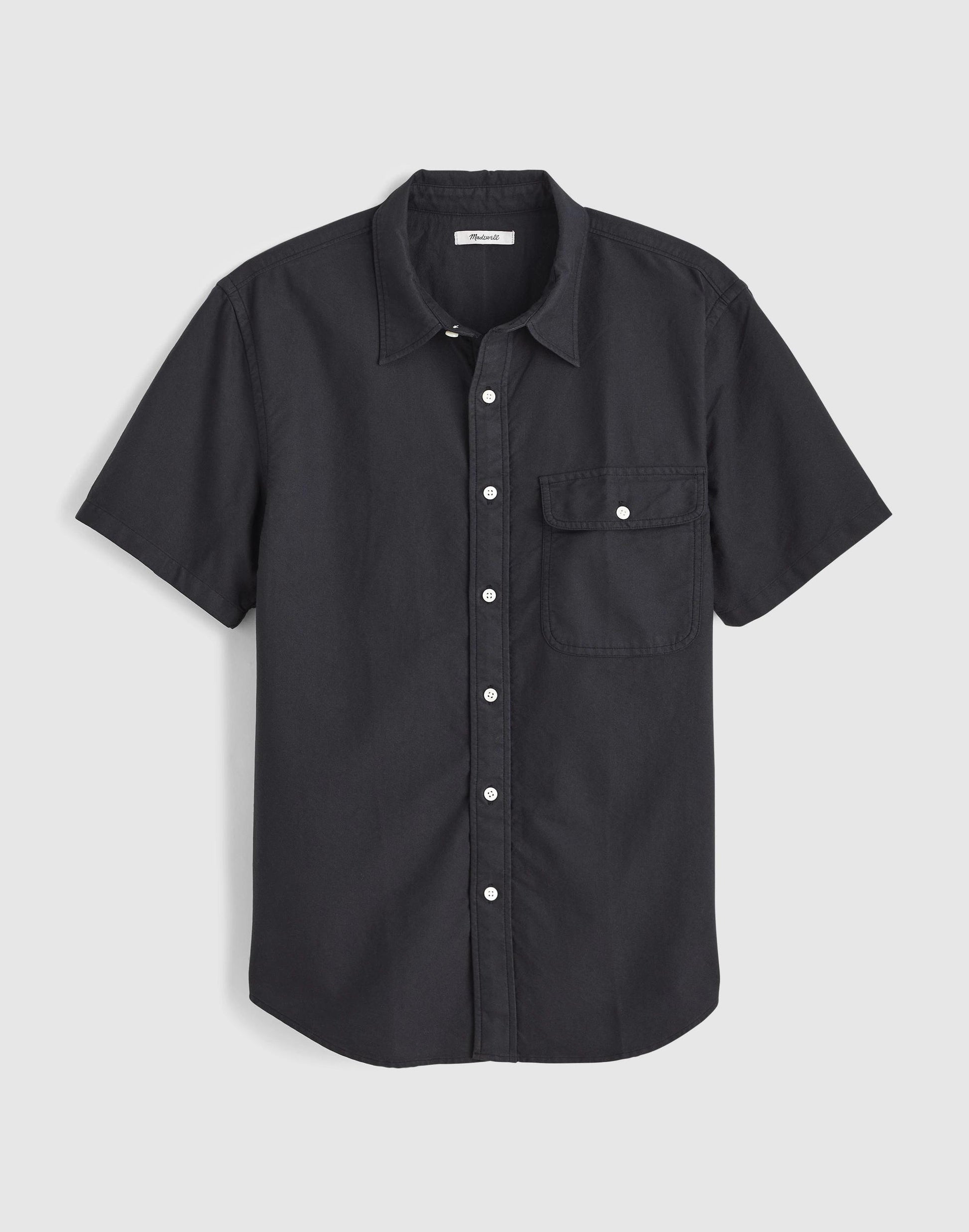 Madewell Short-Sleeve Single-Pocket Shirt in Allday Oxford