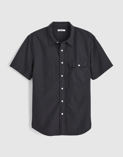 Madewell Short-Sleeve Single-Pocket Shirt in Allday Oxford
