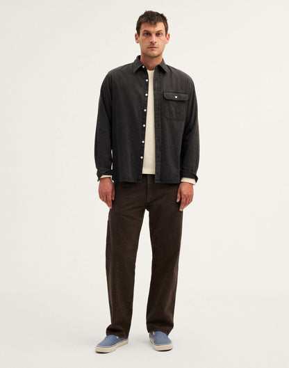 Madewell Single-Pocket Shirt in SoftFade Denim