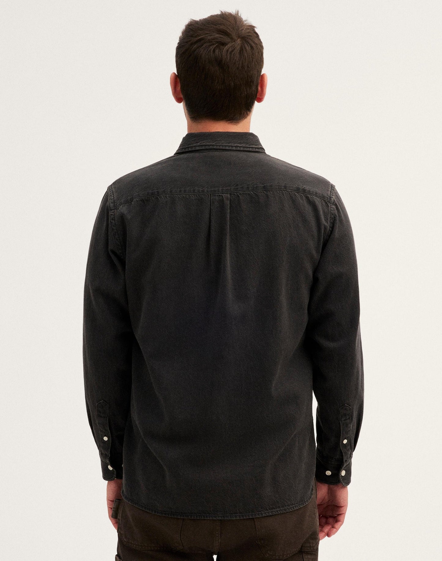 Madewell Single-Pocket Shirt in SoftFade Denim