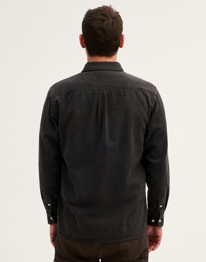 Madewell Single-Pocket Shirt in SoftFade Denim
