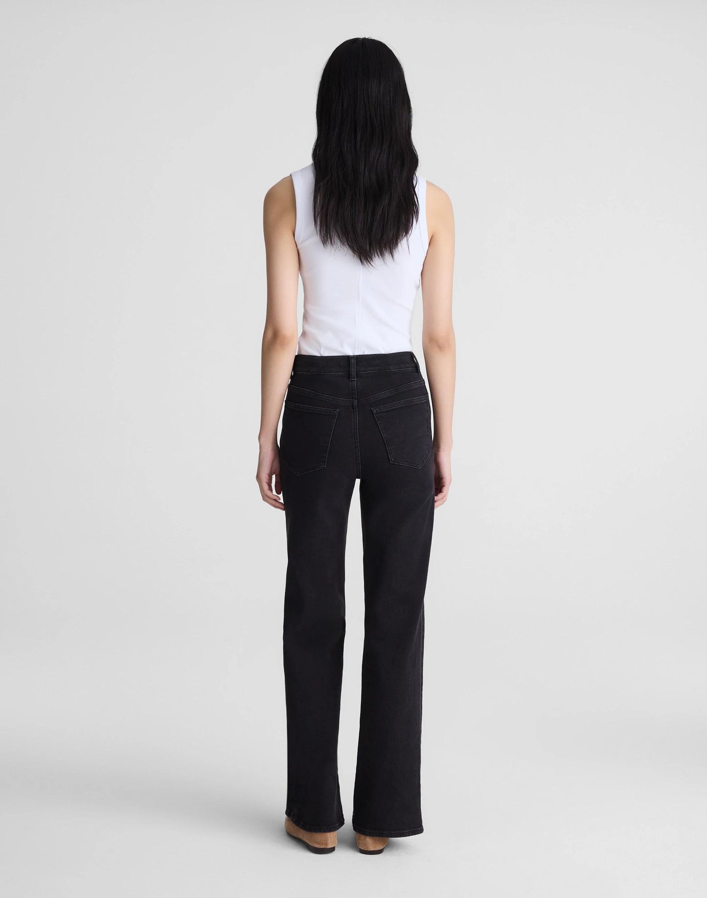 Madewell The Wide-Leg Jean in Super Stretch Denim