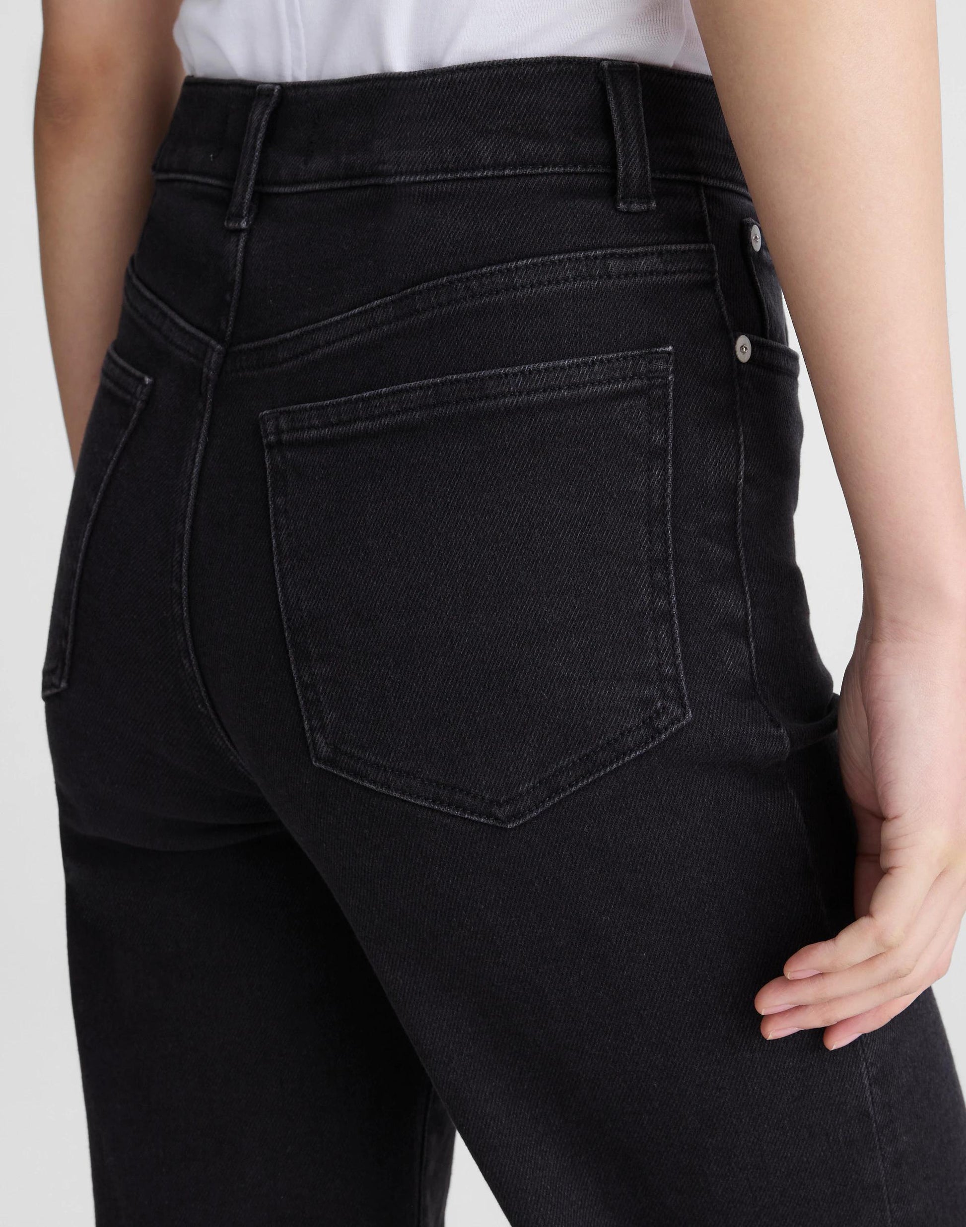 Madewell The Wide-Leg Jean in Super Stretch Denim