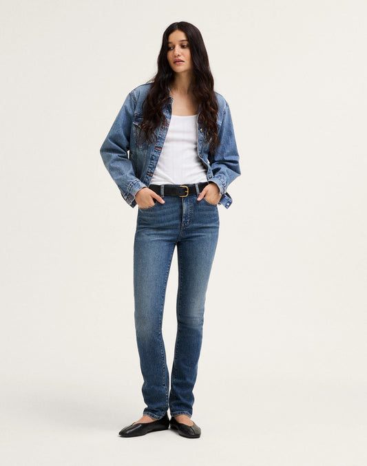 Madewell The Pencil Jean in Super Stretch Denim