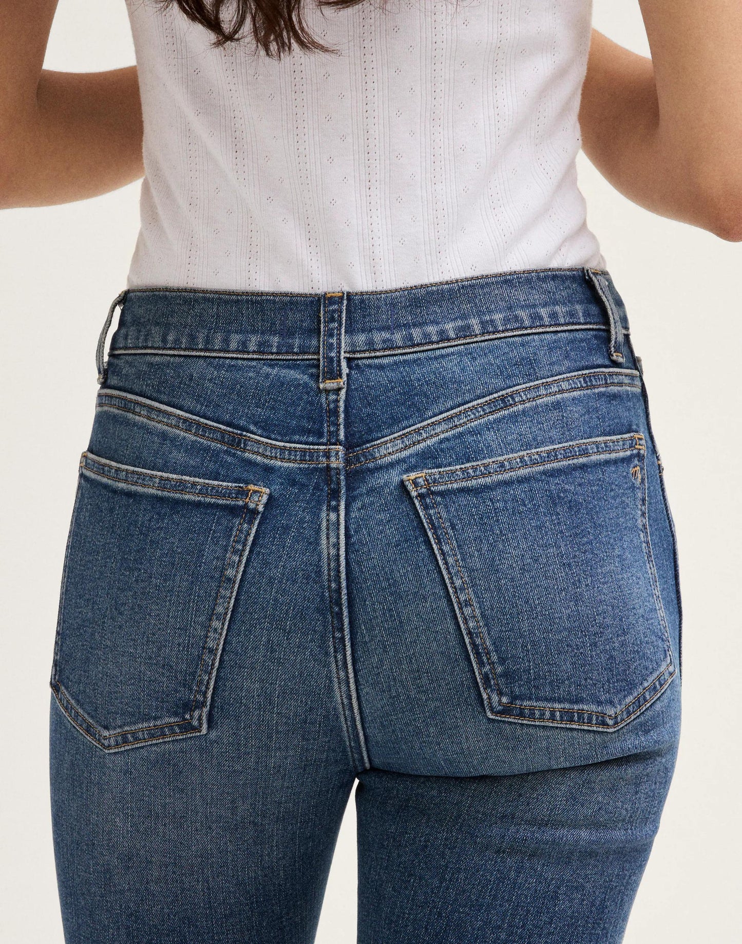 Madewell The Pencil Jean in Super Stretch Denim