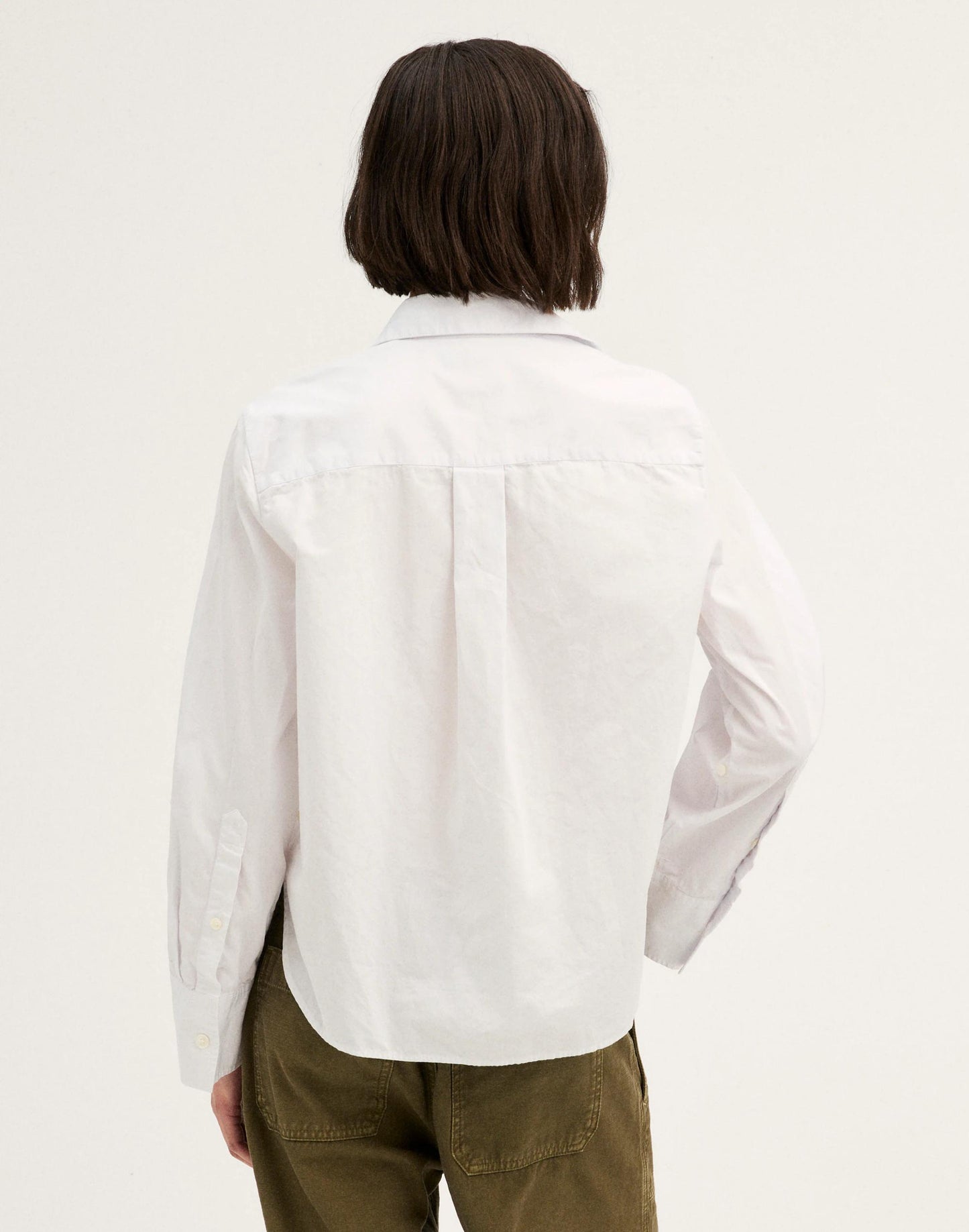 Madewell The Signature Y-Neck Shirt in Poplin