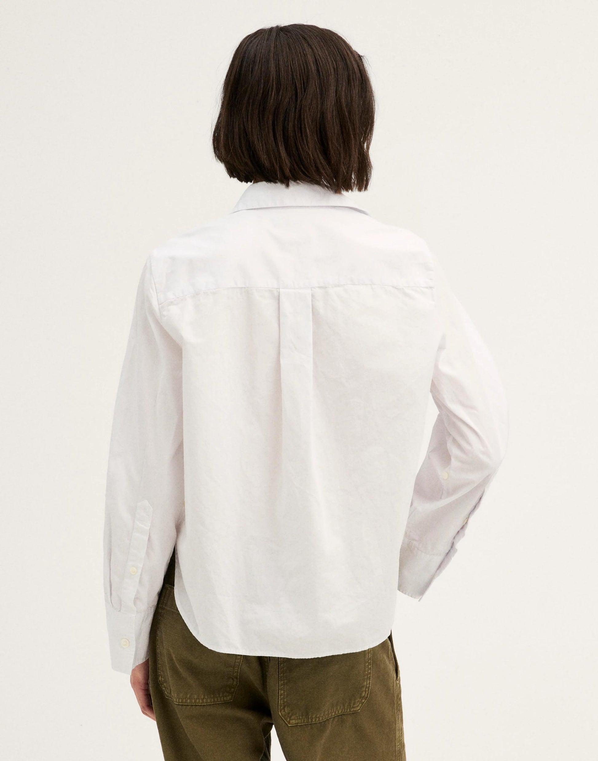 Madewell The Signature Y-Neck Shirt in Poplin