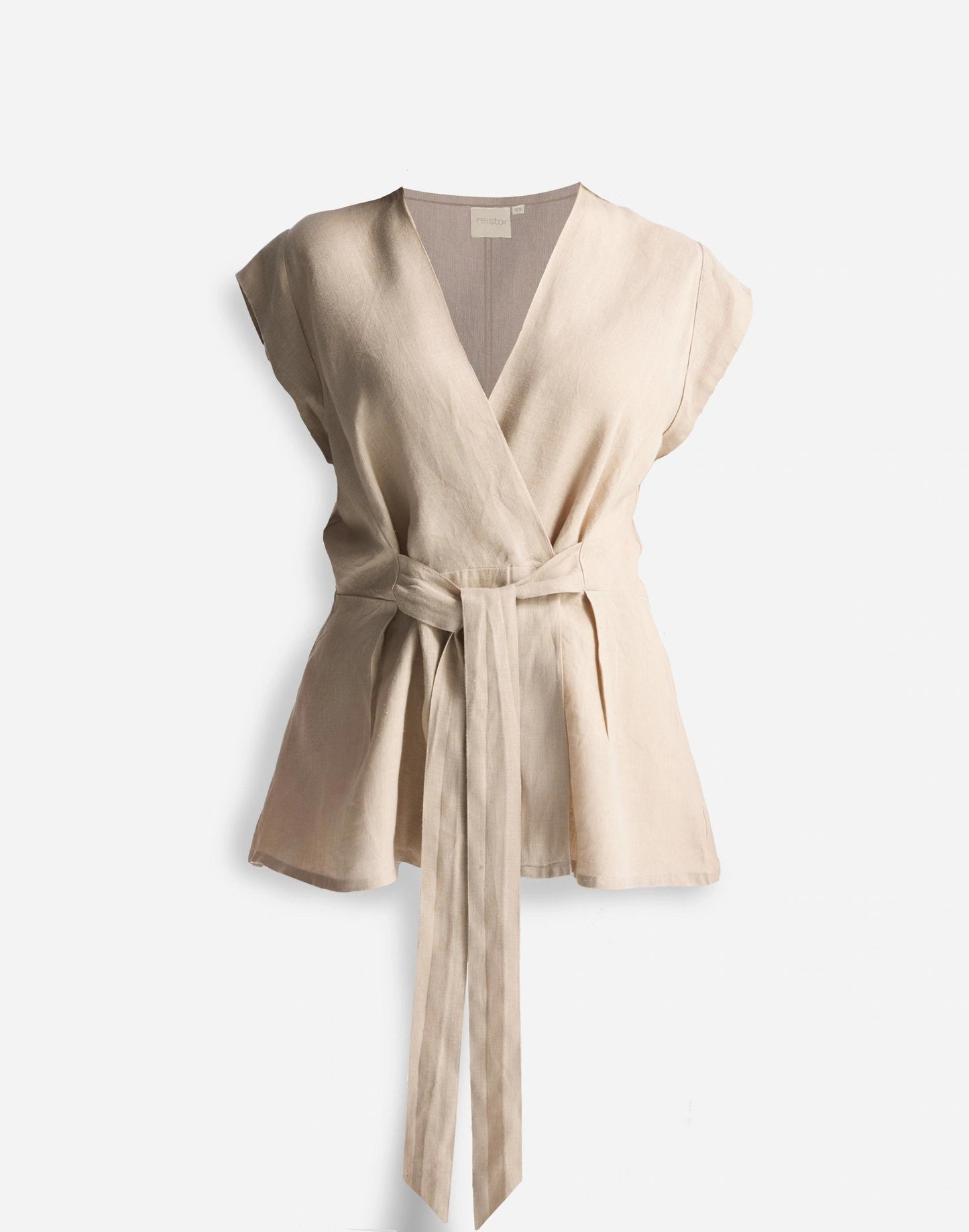 Madewell Reistor® Power Moves Hemp Short Sleeve Top in Neutral Beige