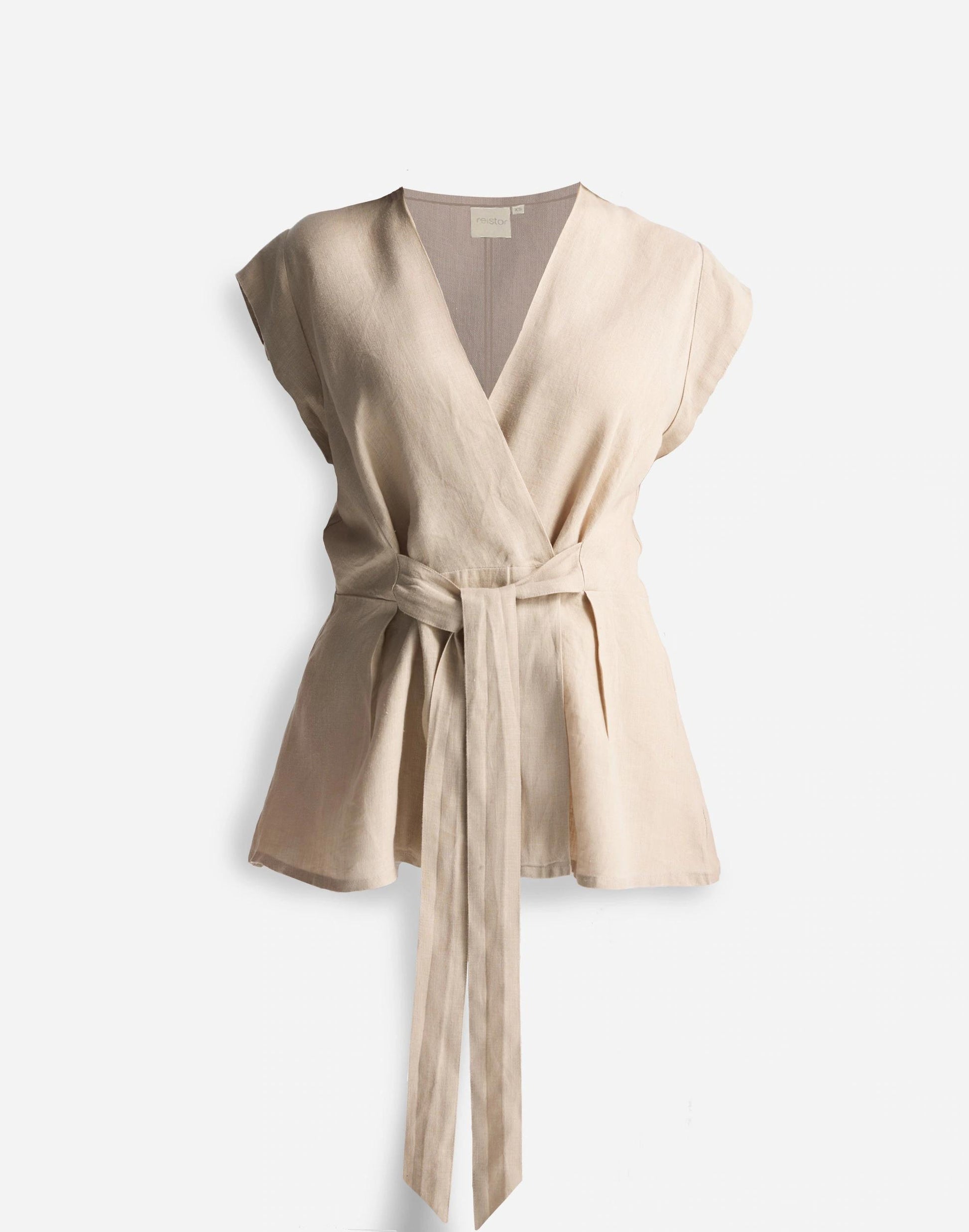 Madewell Reistor® Power Moves Hemp Short Sleeve Top in Neutral Beige