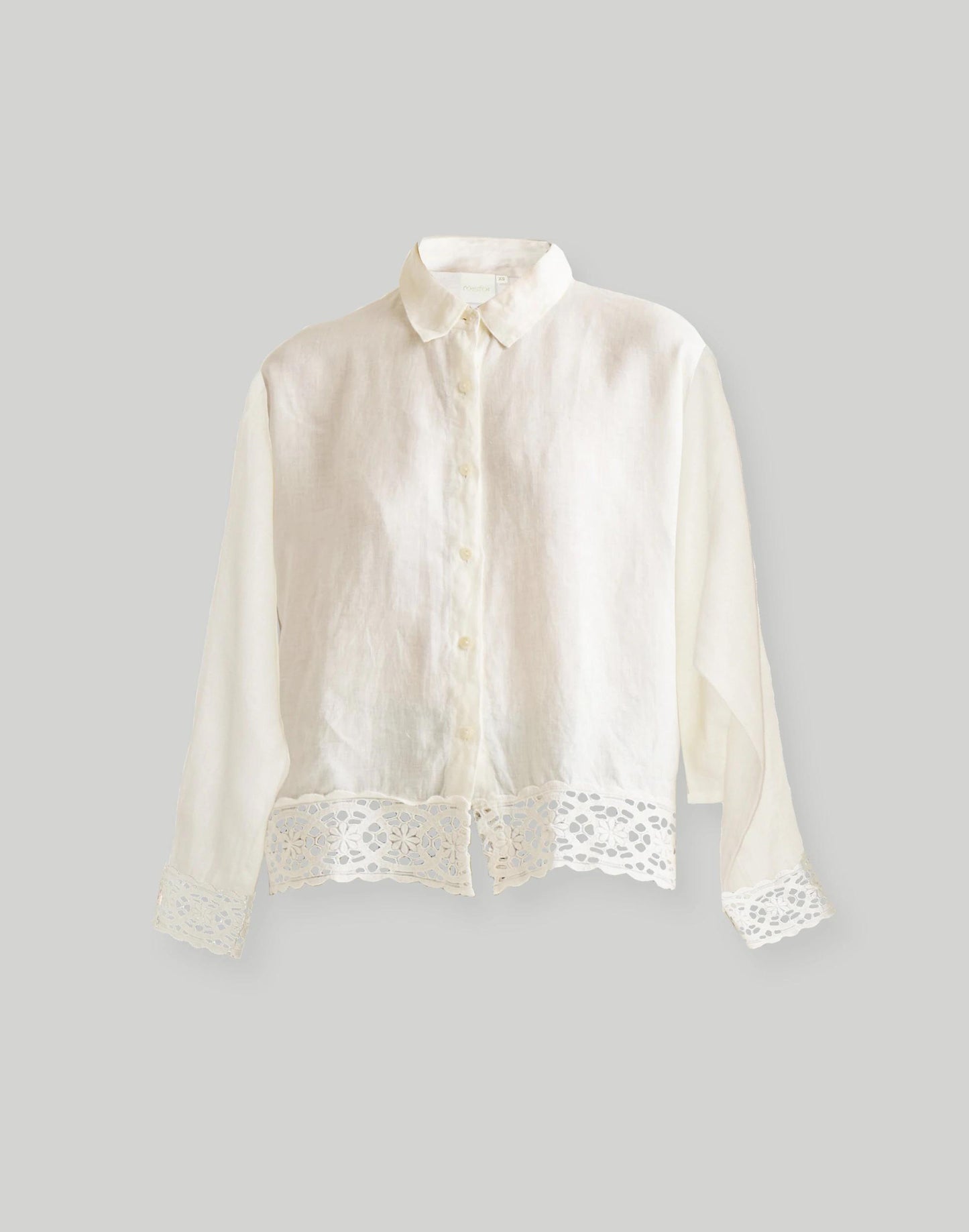Madewell Reistor® Button-down with Embroidered Lace Shirt