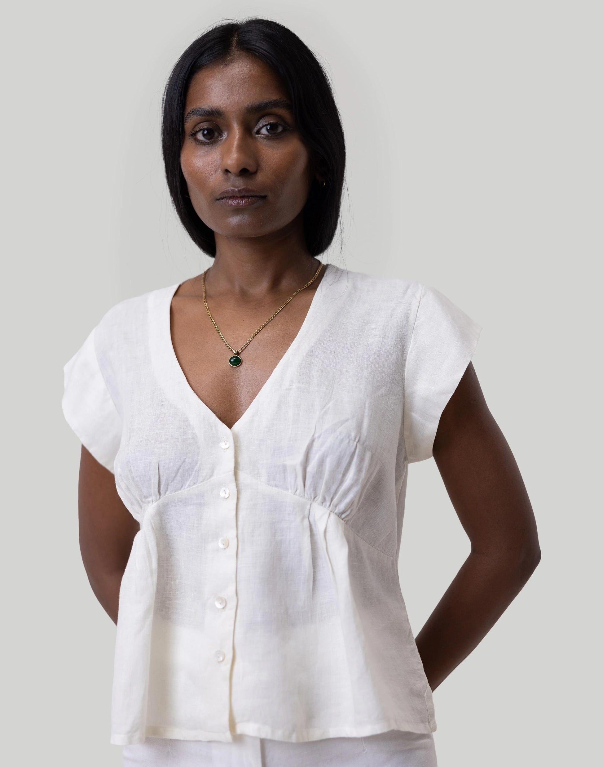 Madewell Reistor Deep V-Neck Top