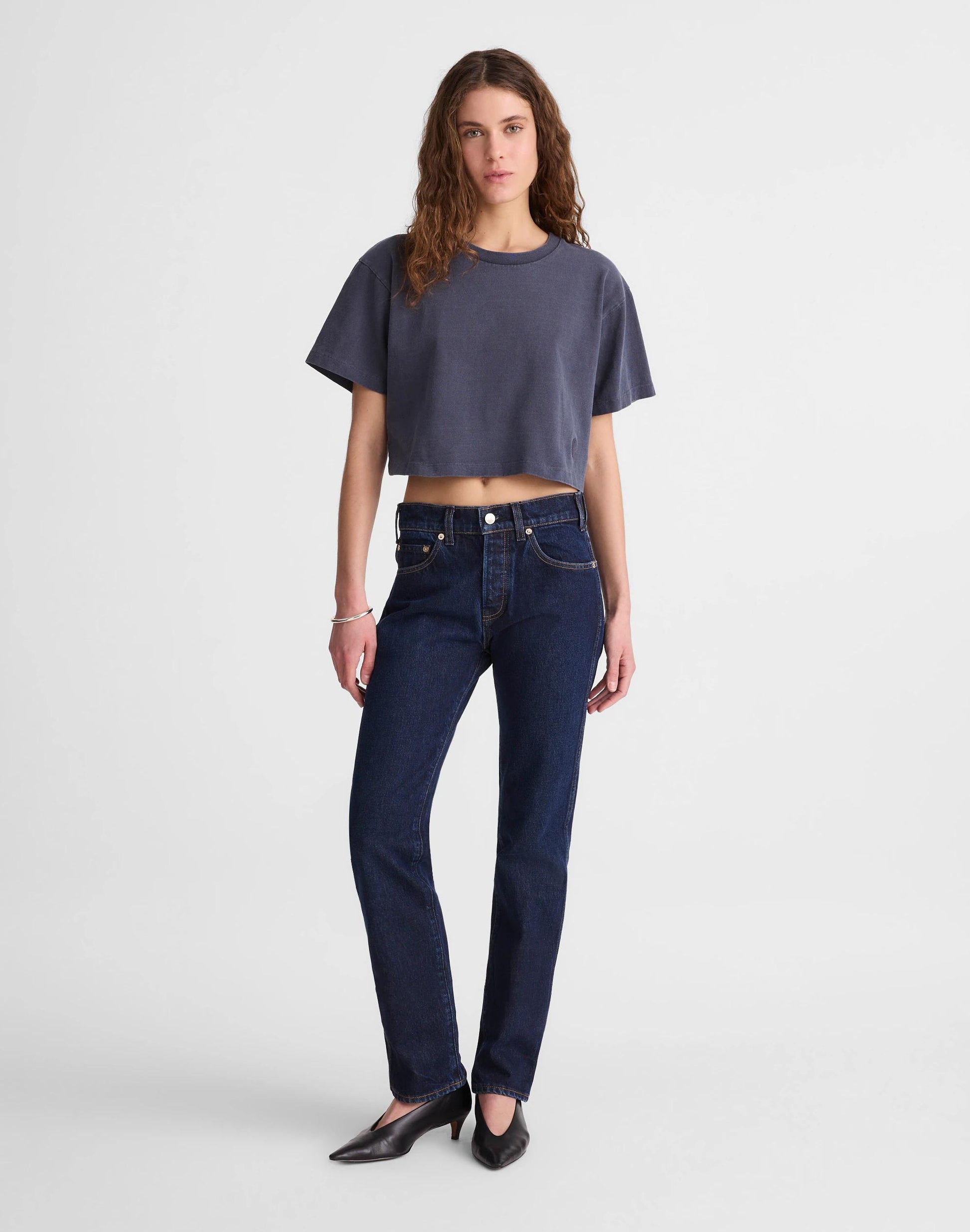 Madewell Madewell x Benjamin Talley Smith The Sullivan Boxy Crop Tee