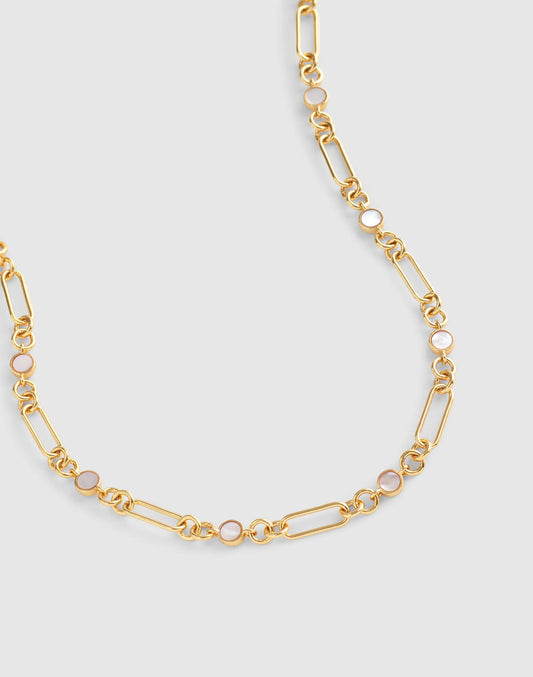 Madewell Mother-of-Pearl Mixed-Link Chain Necklace