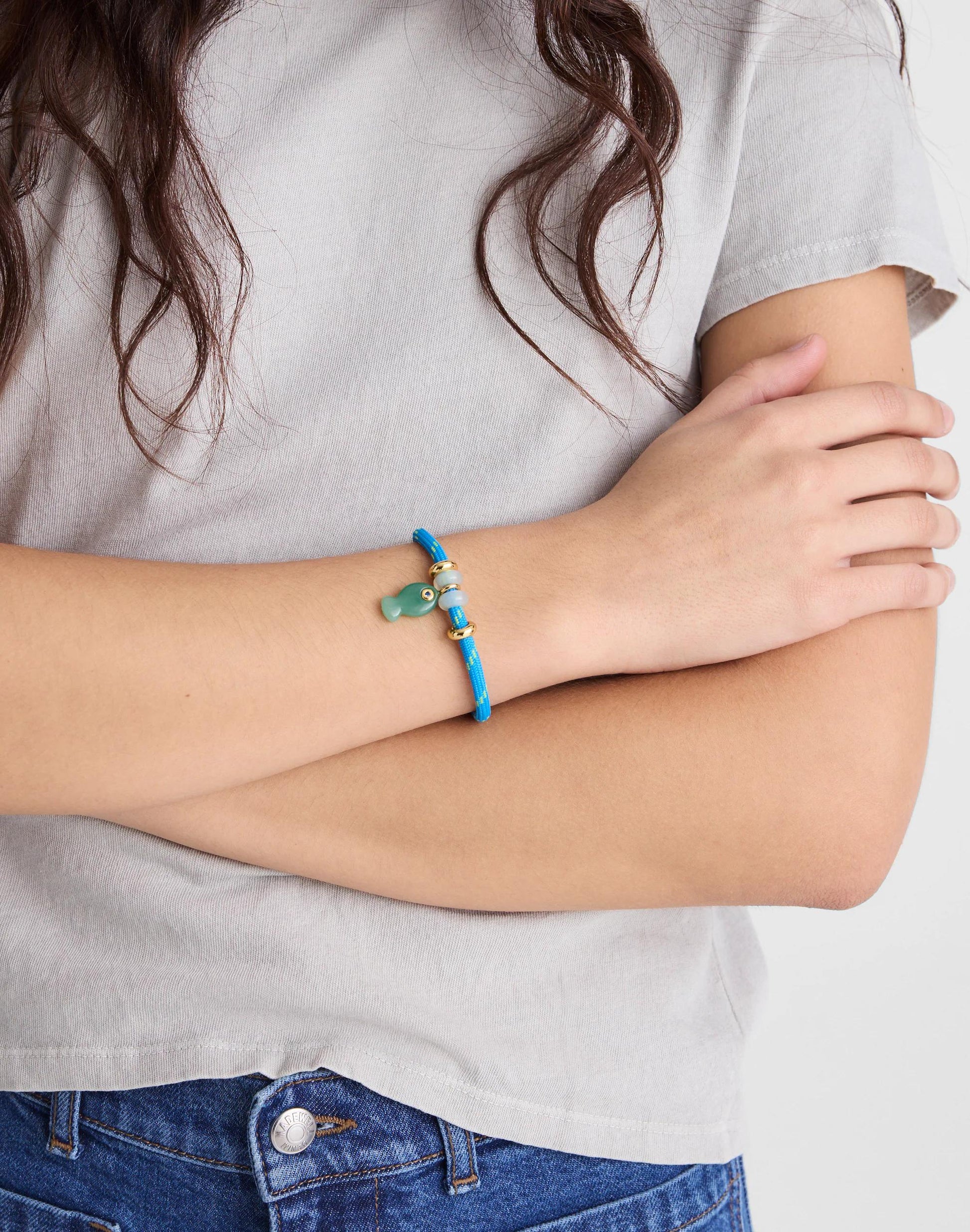 Madewell Semiprecious Paracord Charm Bracelet