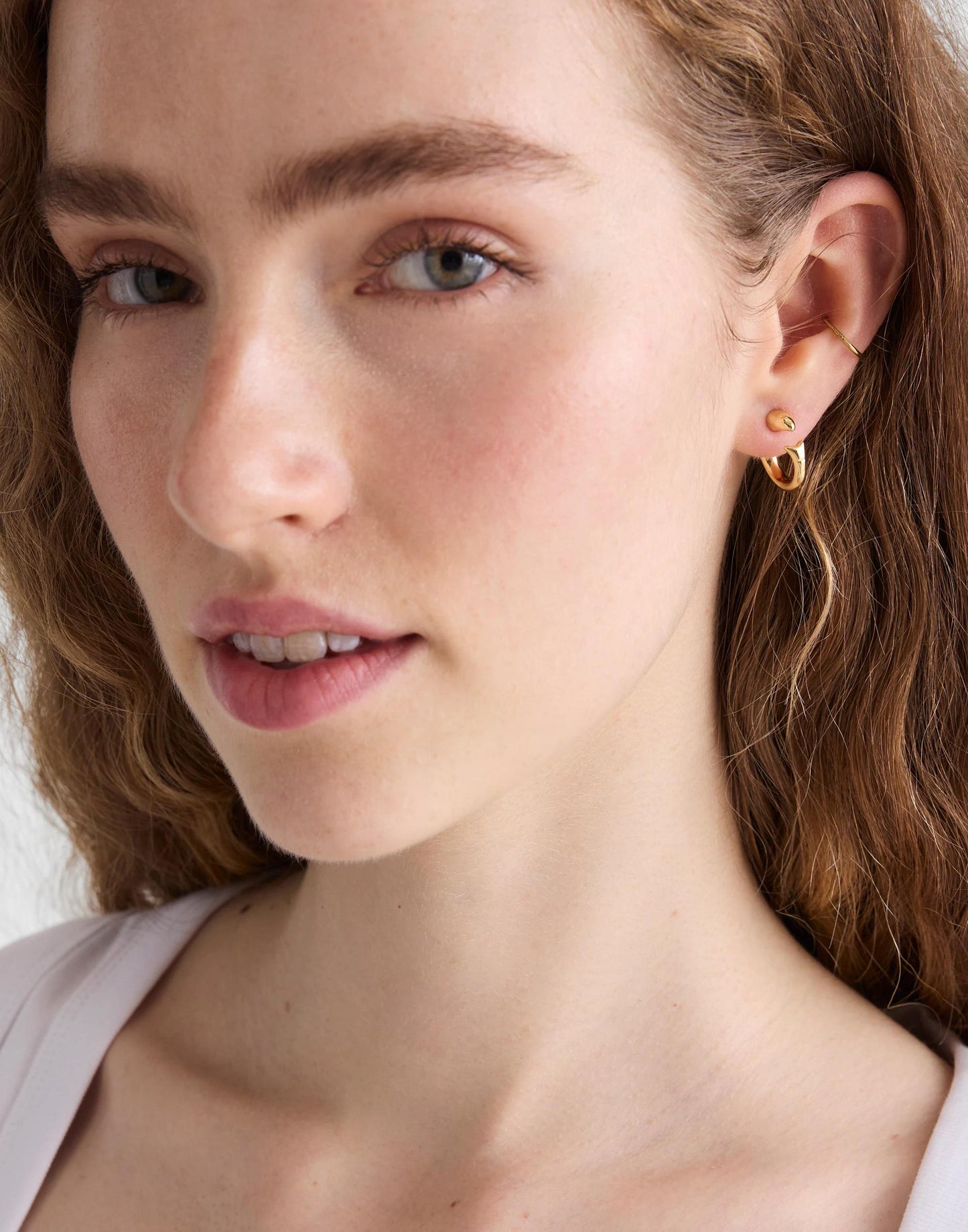 Madewell Fish Split Hoop Earrings