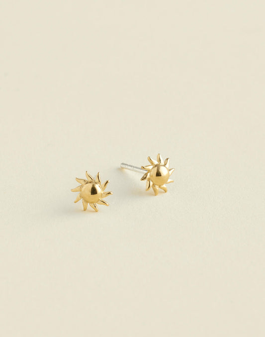 Madewell Demi-Fine Sun Stud Earrings