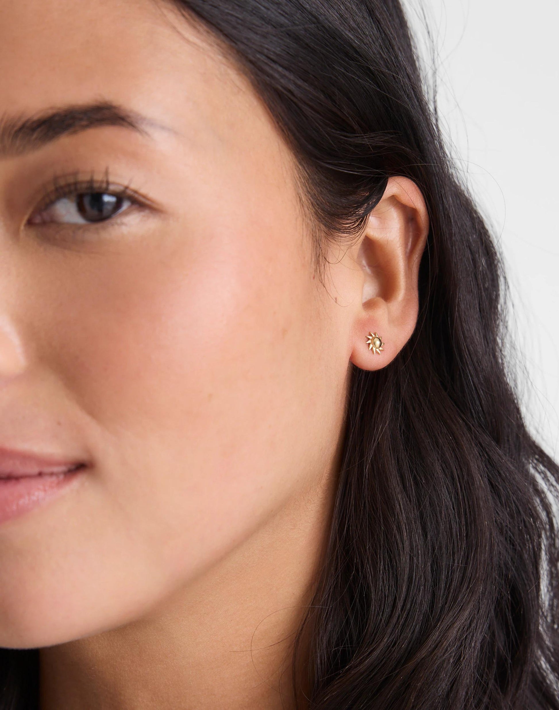 Madewell Demi-Fine Sun Stud Earrings