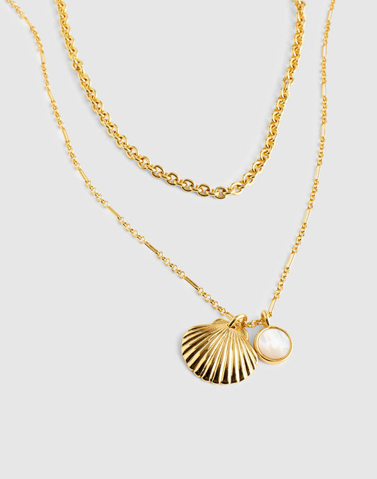 Madewell Two-Pack Mother-of-Pearl Necklace Set