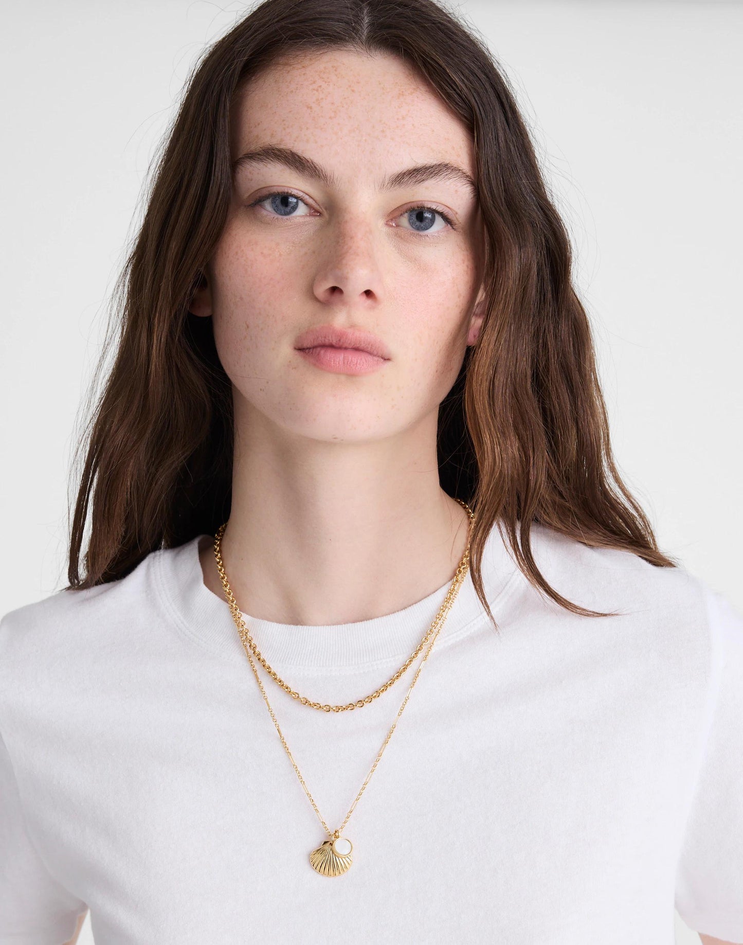 Madewell Two-Pack Mother-of-Pearl Necklace Set