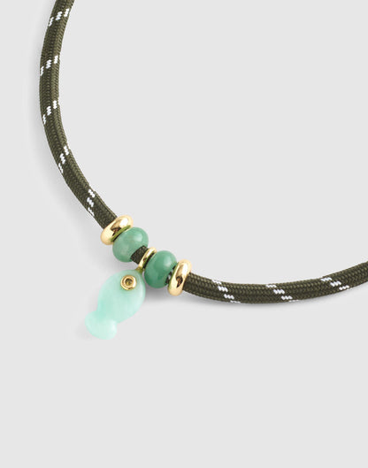 Madewell Semiprecious Paracord Charm Necklace