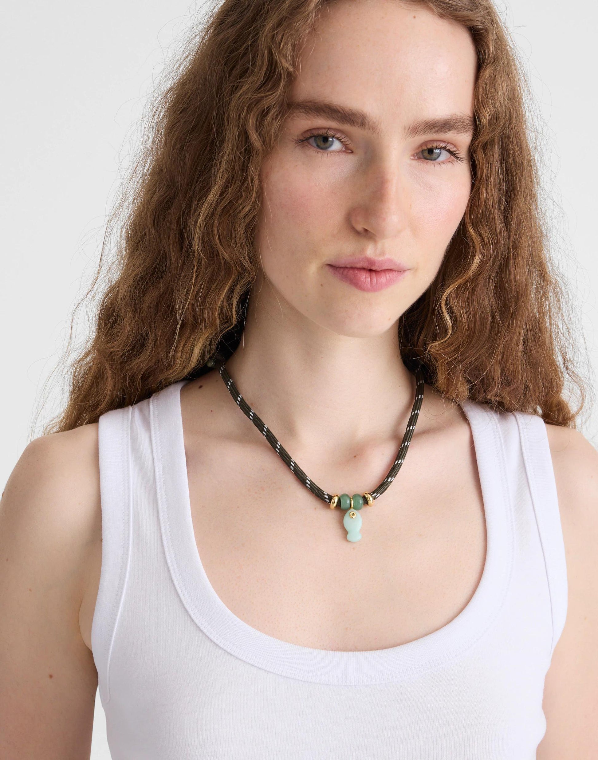 Madewell Semiprecious Paracord Charm Necklace