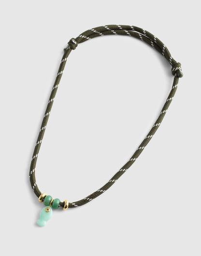 Madewell Semiprecious Paracord Charm Necklace