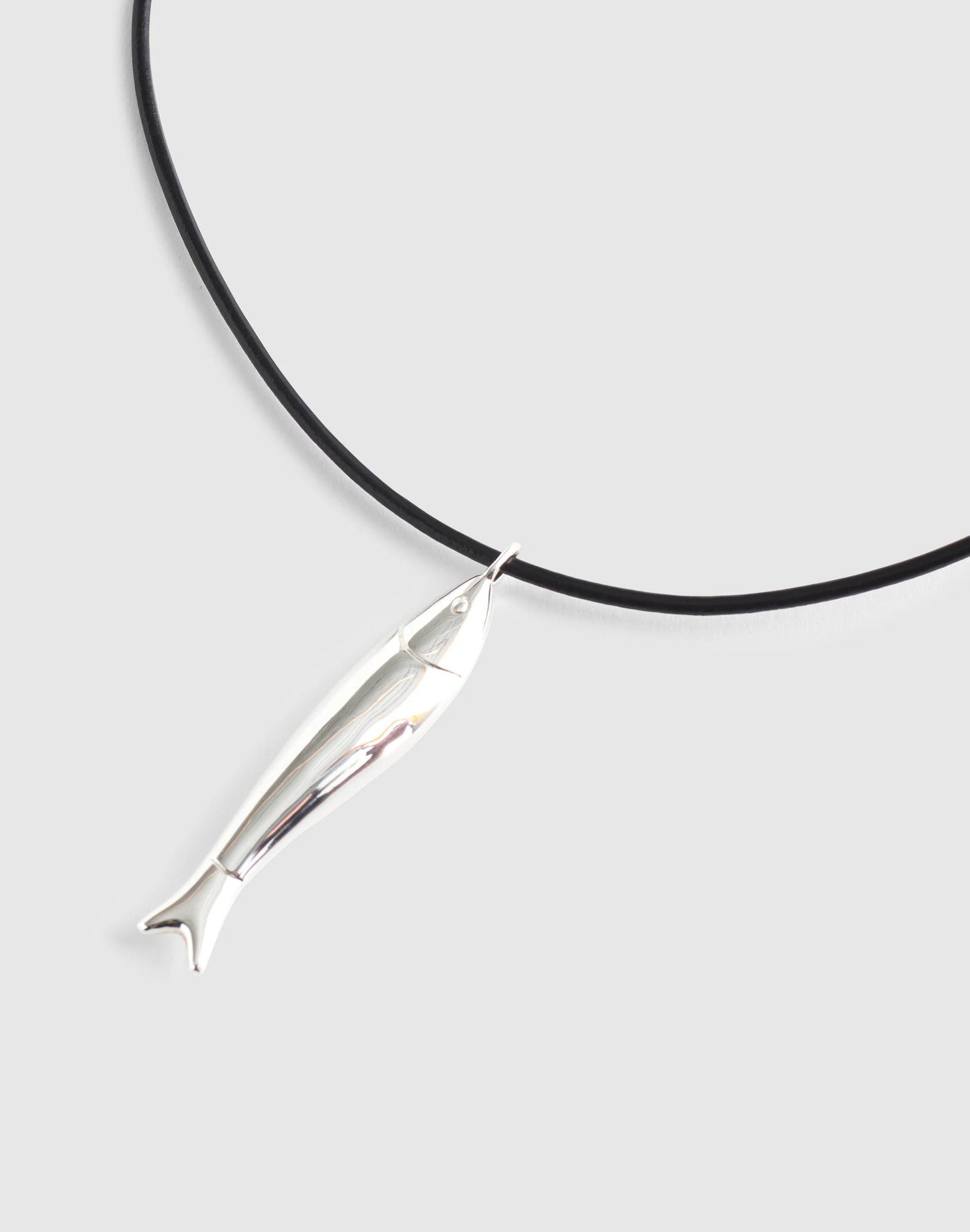 Madewell Fish Pendant Cord Necklace