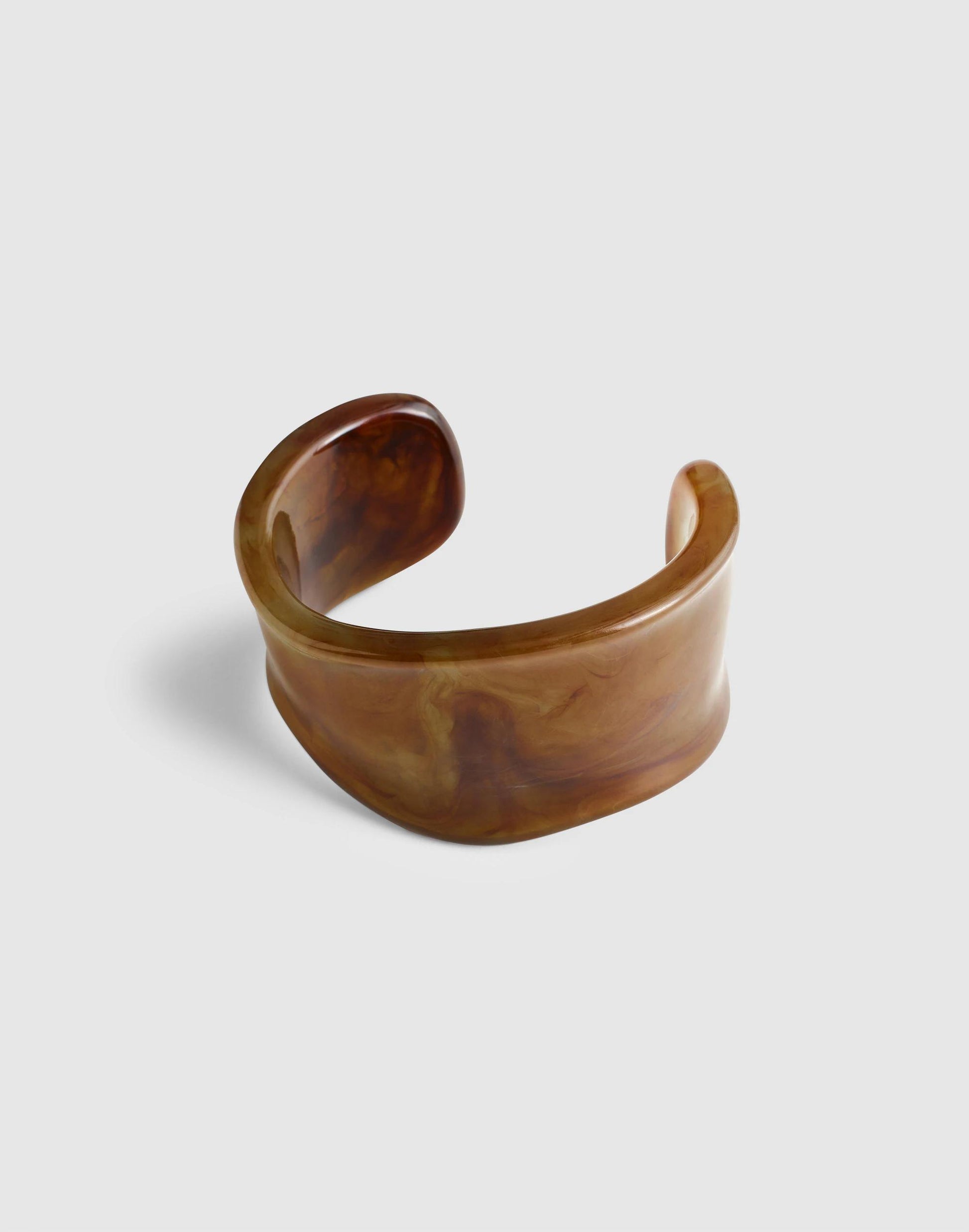 Madewell Resin Sculptural Wide Cuff Bracelet