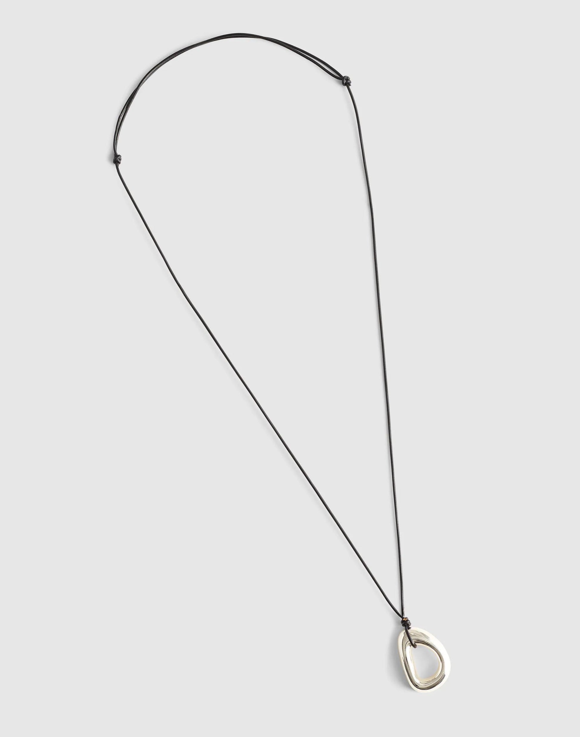 Madewell Sculptural Pendant Cord Necklace