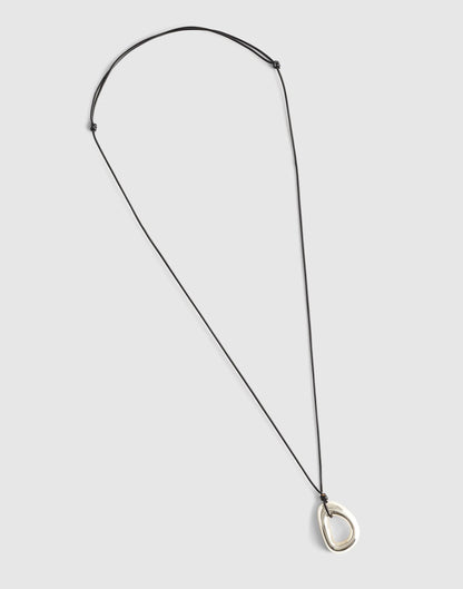 Madewell Sculptural Pendant Cord Necklace