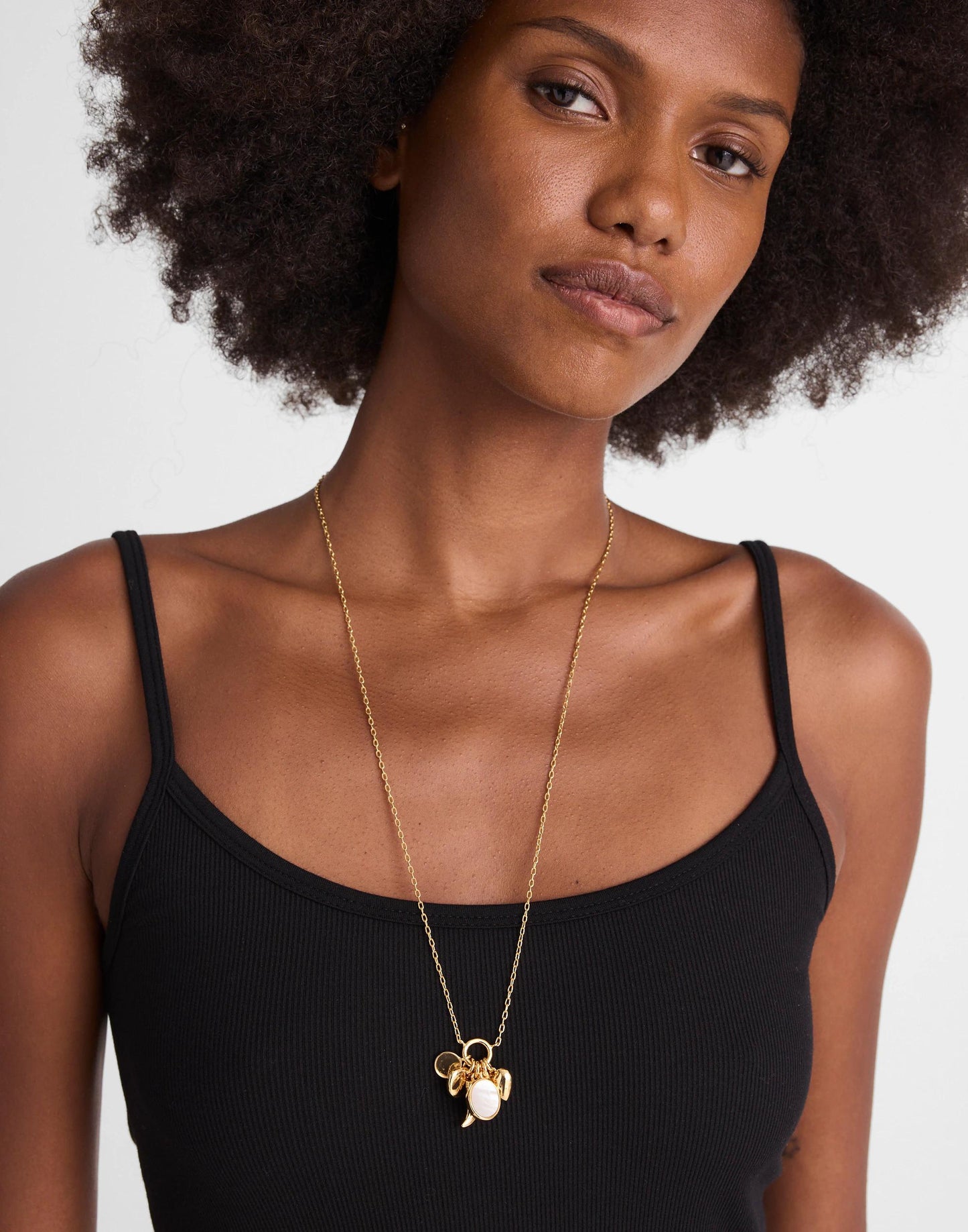 Madewell Mother-of-Pearl Charm Chain Necklace
