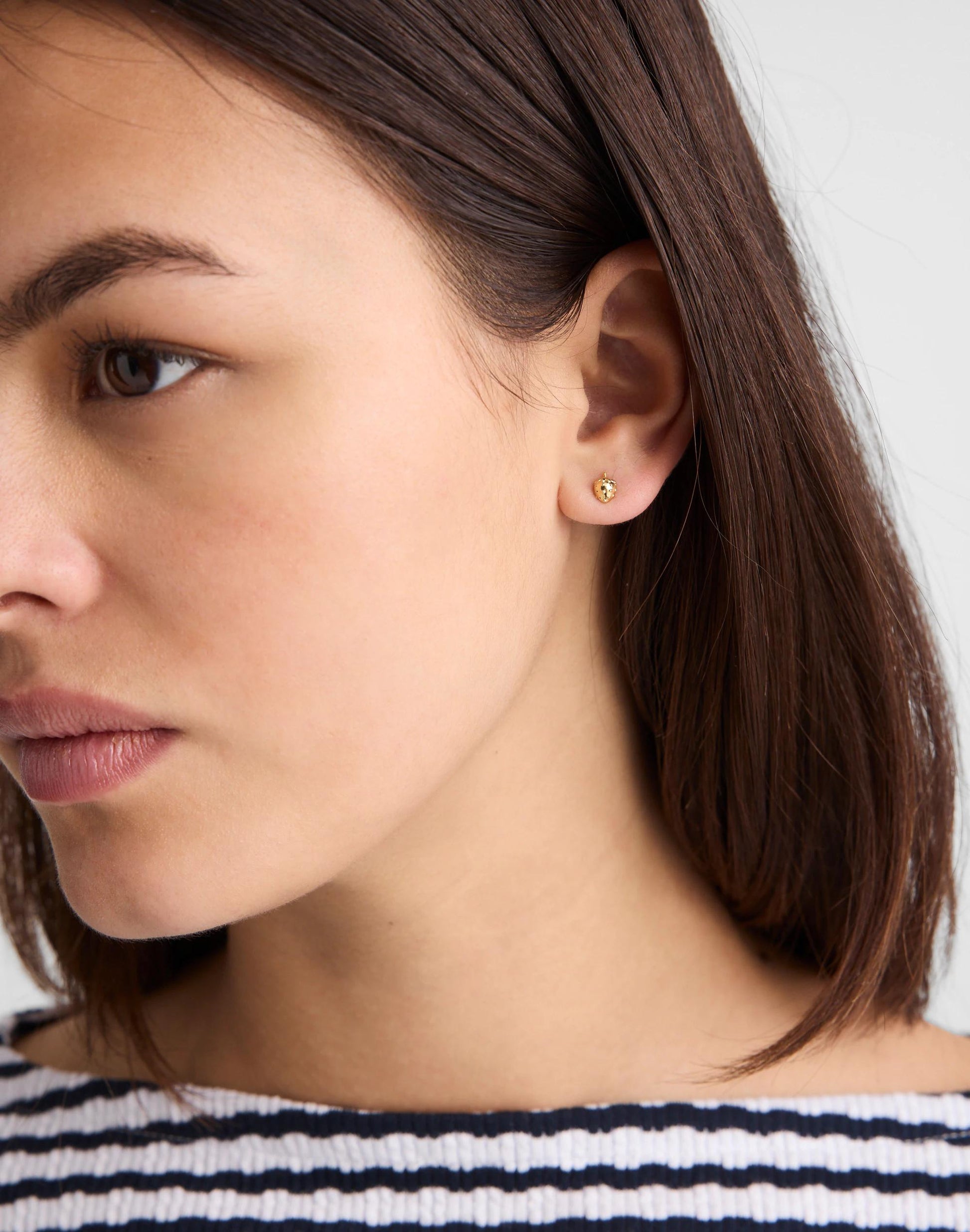 Madewell Demi-Fine Strawberry Stud Earrings