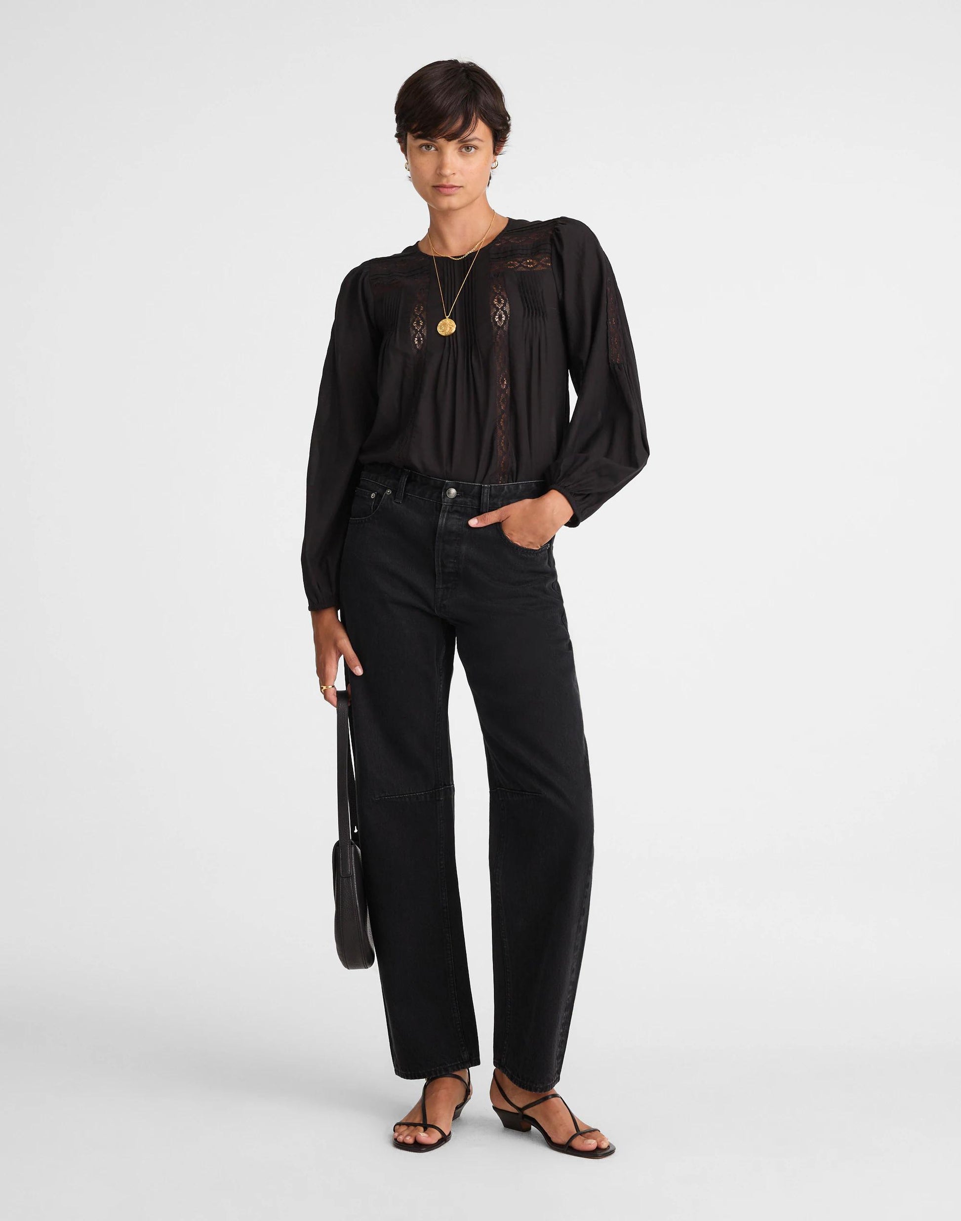 Madewell The Tall Darted Barrel-Leg Jean