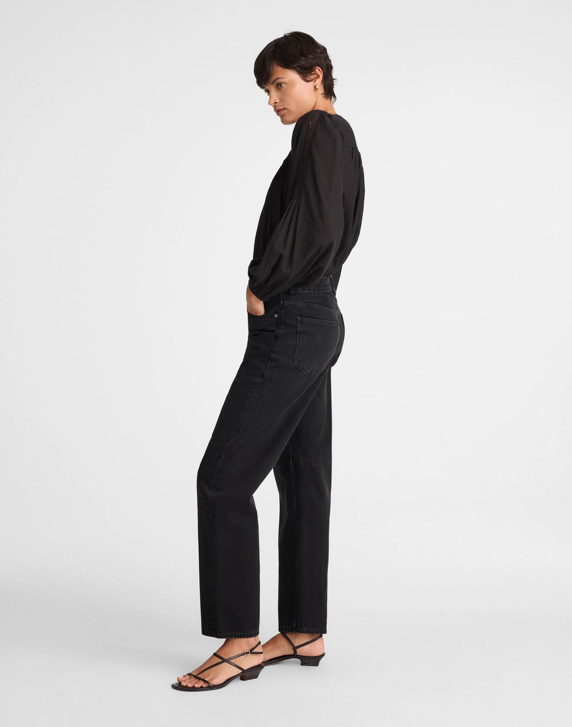 Madewell The Tall Darted Barrel-Leg Jean