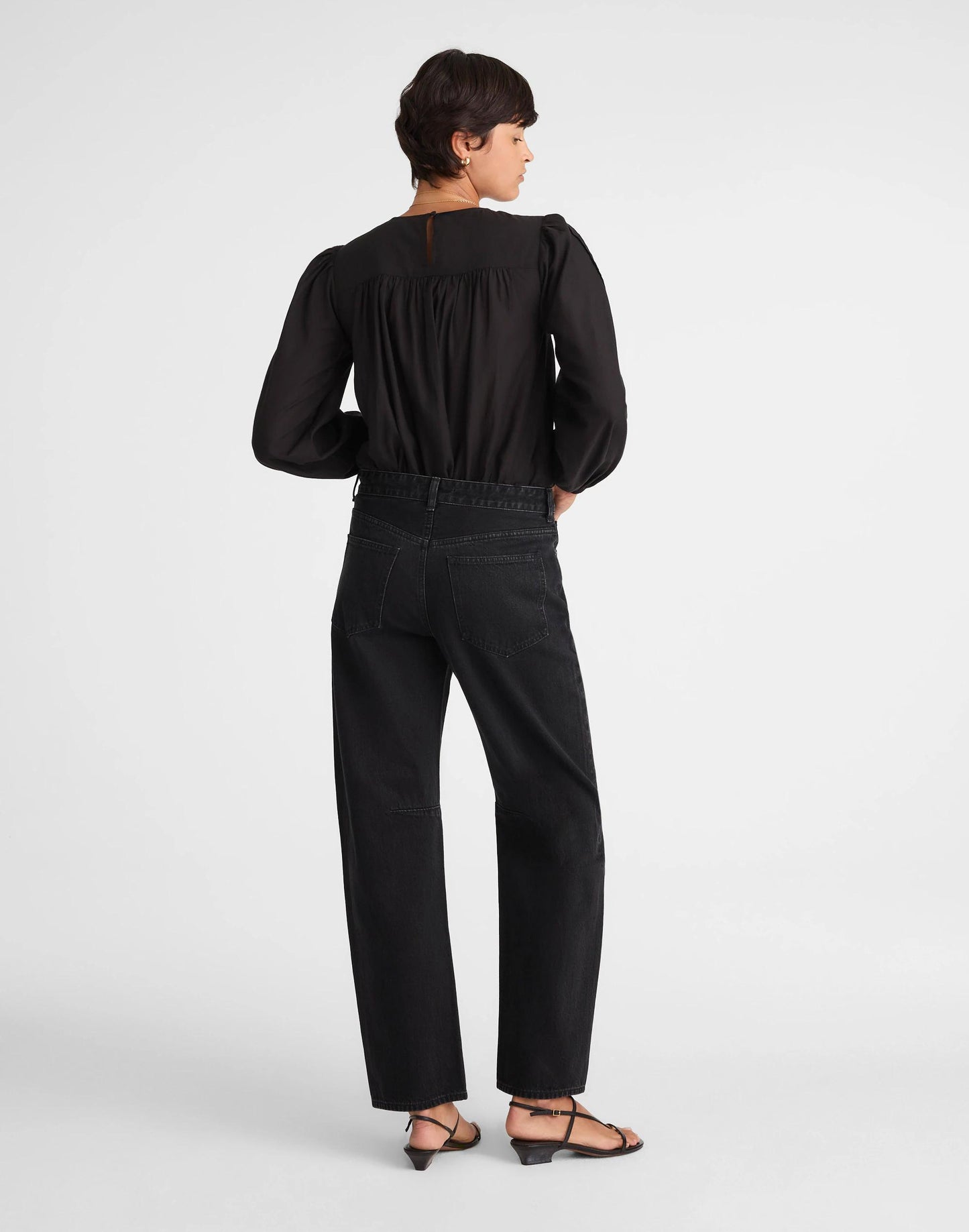 Madewell The Tall Darted Barrel-Leg Jean